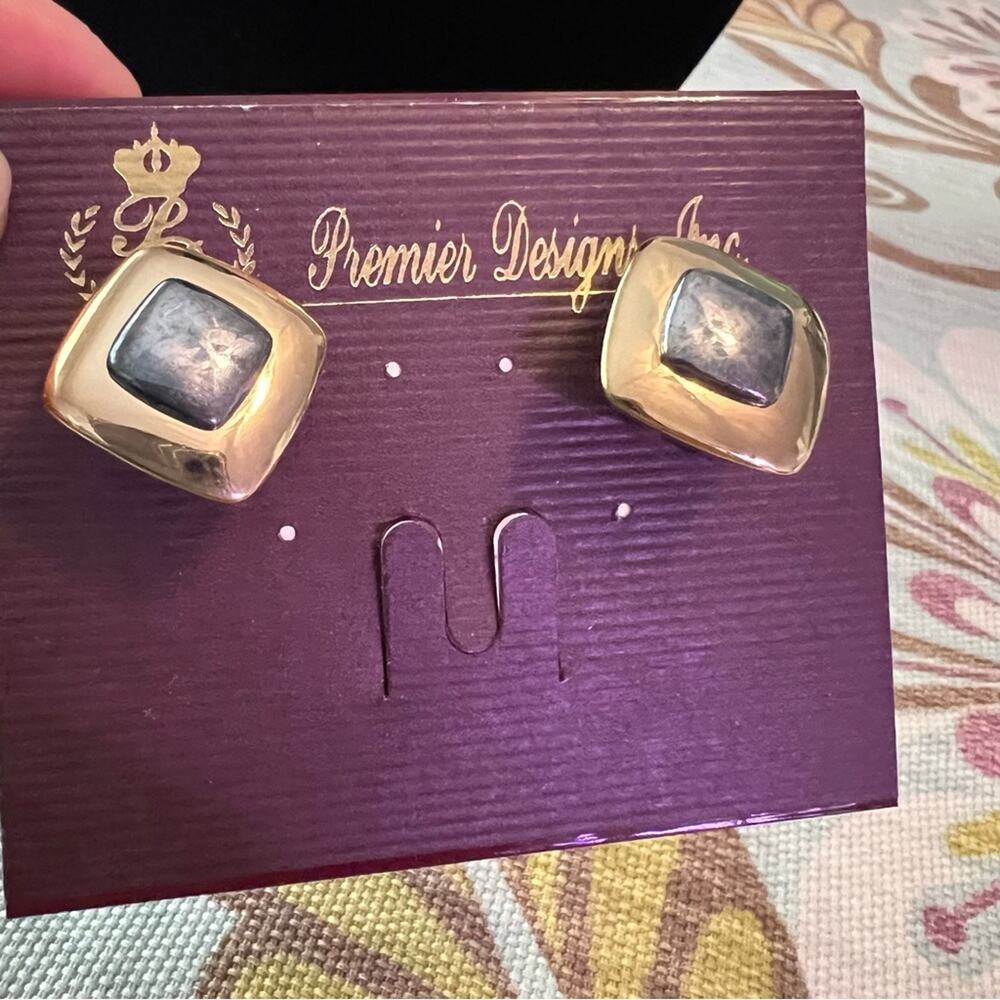 Premier Designs Post Clip Earrings NEW - Picture 7 of 7